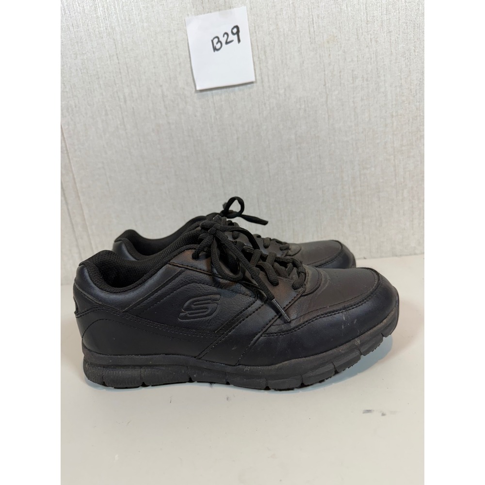 Skechers Men's Black Athletic Lace-Up Shoes